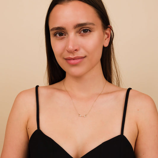 1.0 CT Round Bezel Solitaire Lab Grown Diamond Necklace