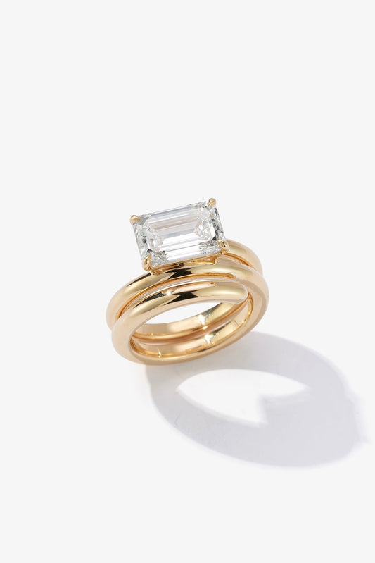2 CT Round Three Stones Lab Grown Diamond Engagement Ring