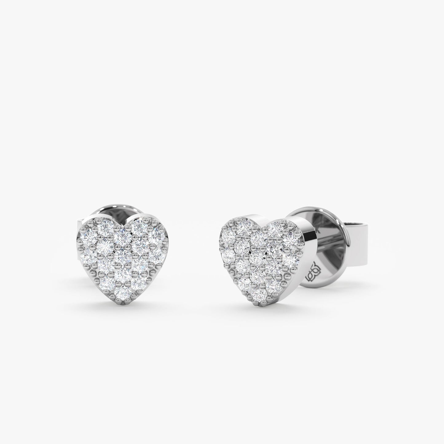 1.0 CT Round Bezel Solitaire Lab Grown Diamond Earrings