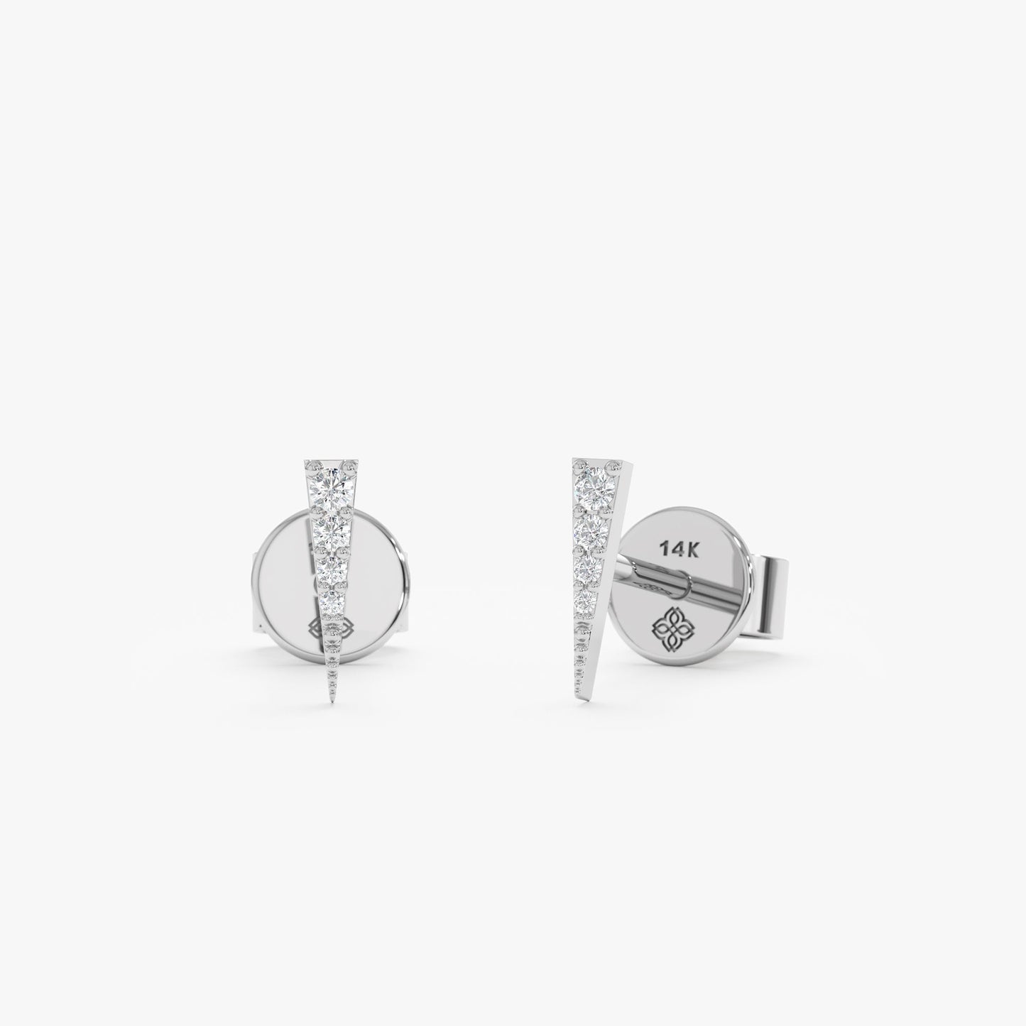 1.0 CT Round Bezel Solitaire Lab Grown Diamond Earrings