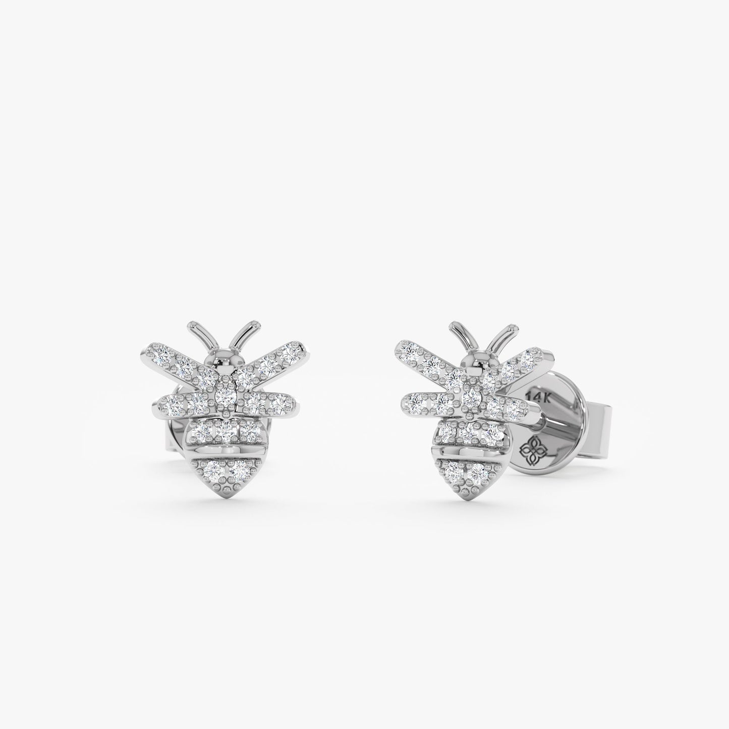 1.0 CT Round Bezel Solitaire Lab Grown Diamond Earrings