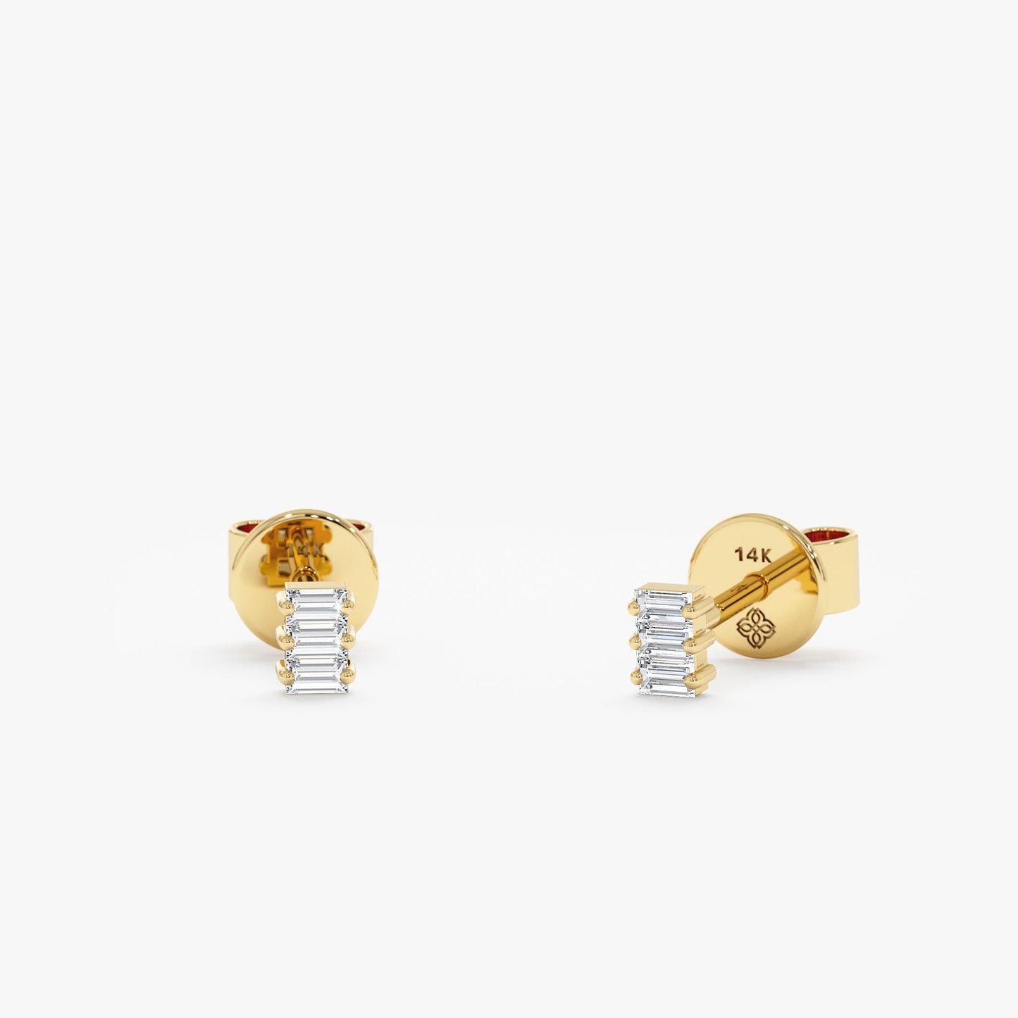 1.0 CT Round Bezel Solitaire Lab Grown Diamond Earrings