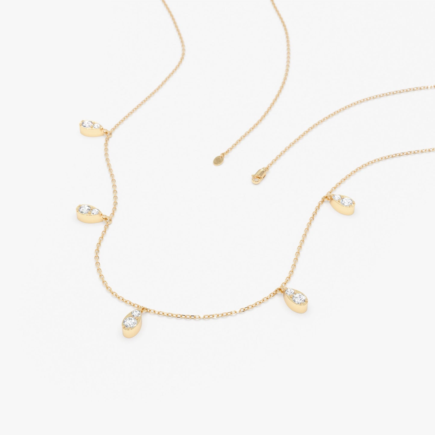 1.0 CT Round Bezel Solitaire Lab Grown Diamond Necklace
