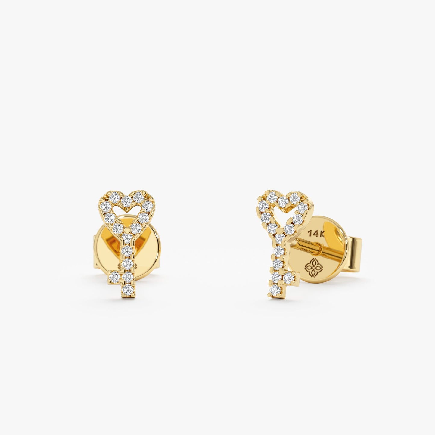 1.0 CT Round Bezel Solitaire Lab Grown Diamond Earrings