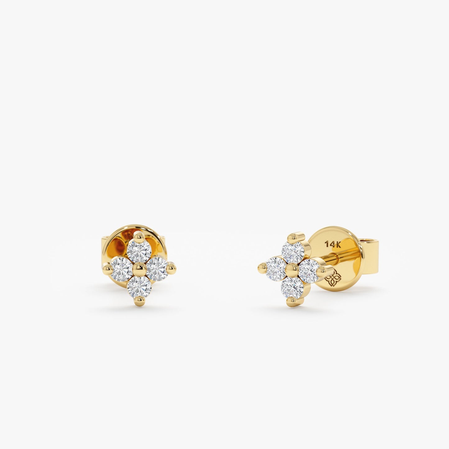 1.0 CT Round Bezel Solitaire Lab Grown Diamond Earrings