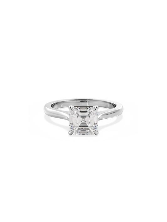 2 CT Round Three Stones Lab Grown Diamond Engagement Ring