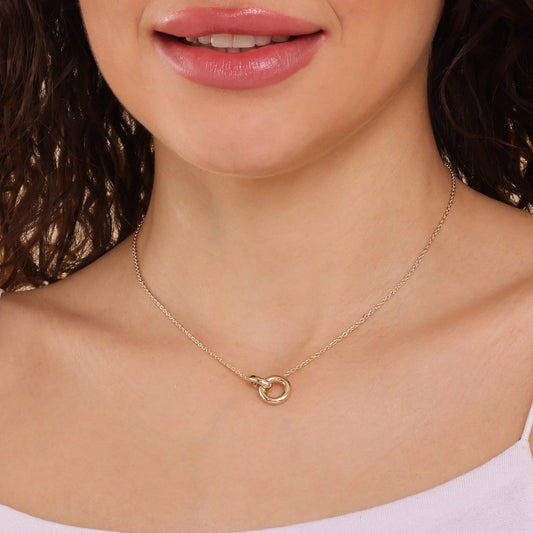 1.0 CT Round Bezel Solitaire Lab Grown Diamond Necklace