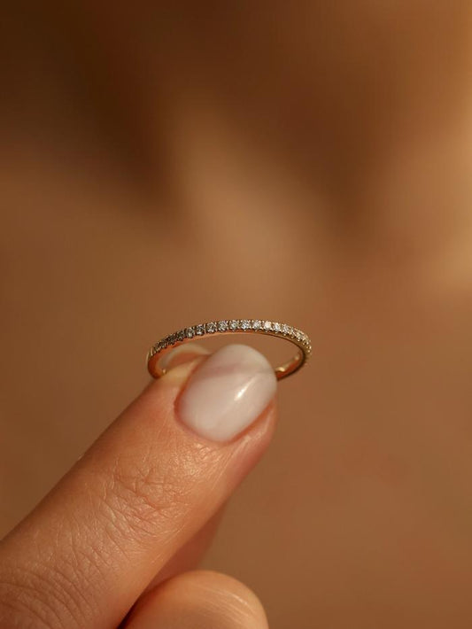 Marquise Cut Cluster Styled Lab Grown Wedding Band