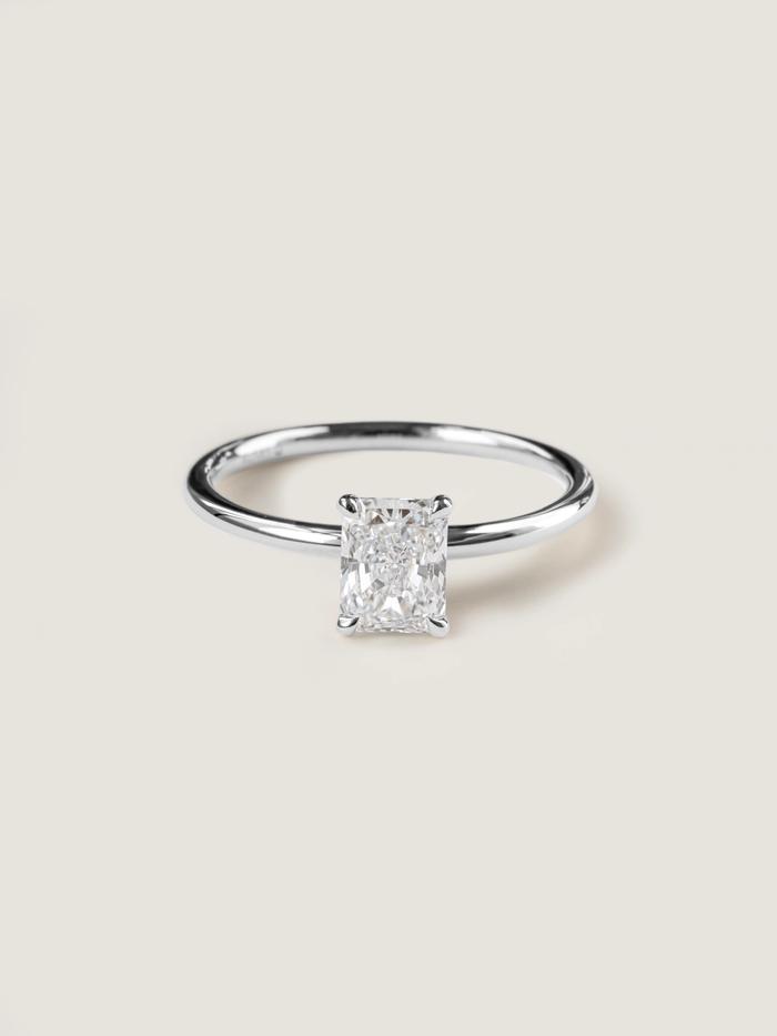 Marquise Cut Cluster Styled Lab Grown Diamond Engagement Ring