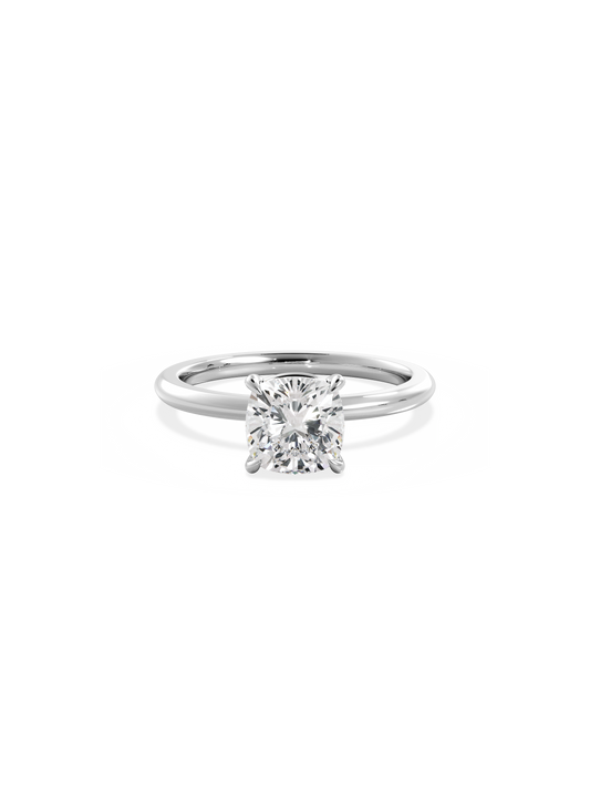 2 CT Round Three Stones Lab Grown Diamond Engagement Ring