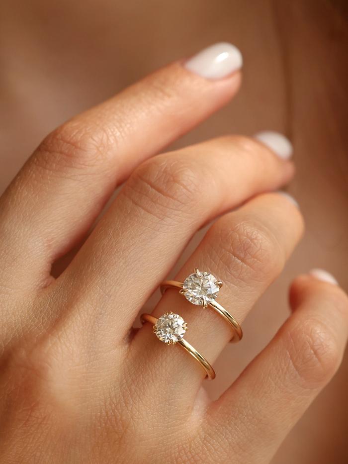 Marquise Cut Cluster Styled Lab Grown Diamond Engagement Ring