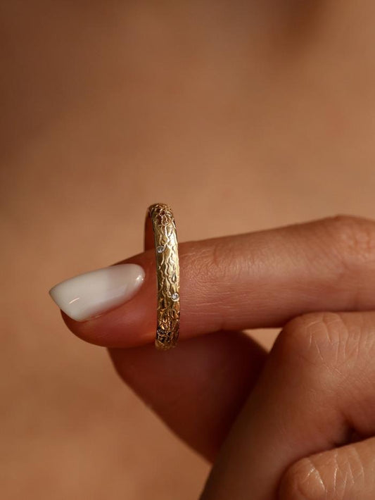 Marquise Cut Cluster Styled Lab Grown Wedding Band