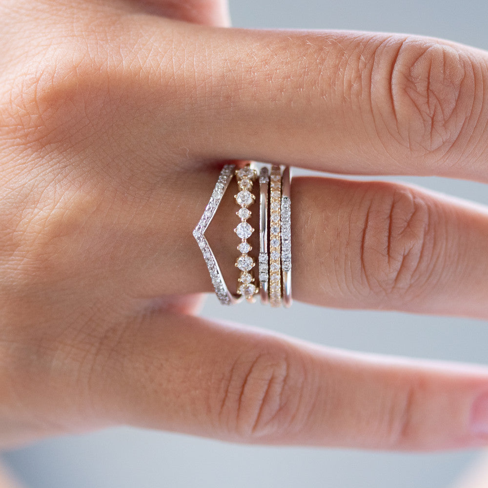 0.37 CT Round Full Eternity Lab Grown Diamond Wedding Band