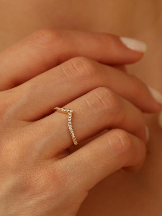 Marquise Cut Cluster Styled Lab Grown Wedding Band