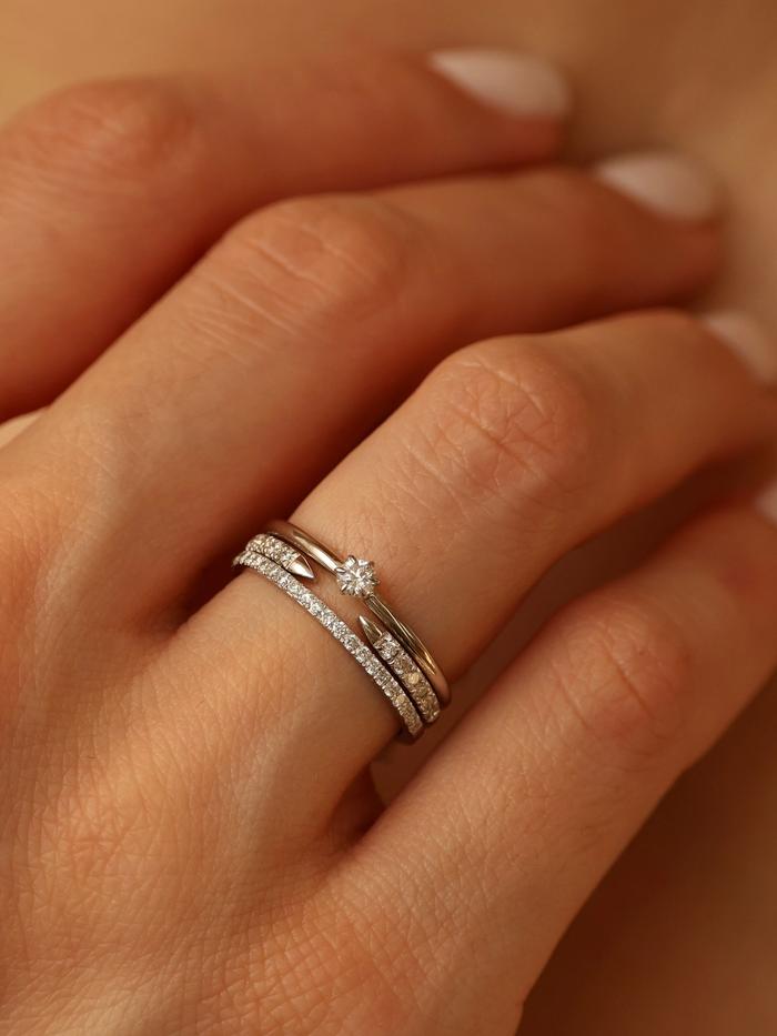 Marquise Cut Cluster Styled Lab Grown Wedding Band