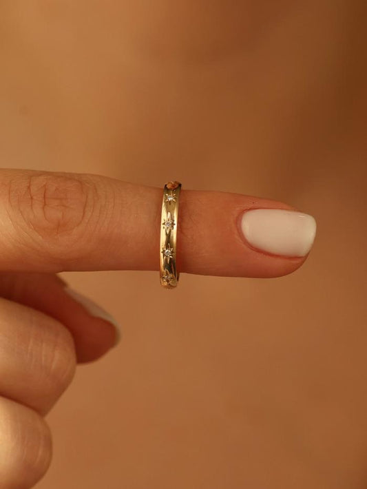 Marquise Cut Cluster Styled Lab Grown Wedding Band