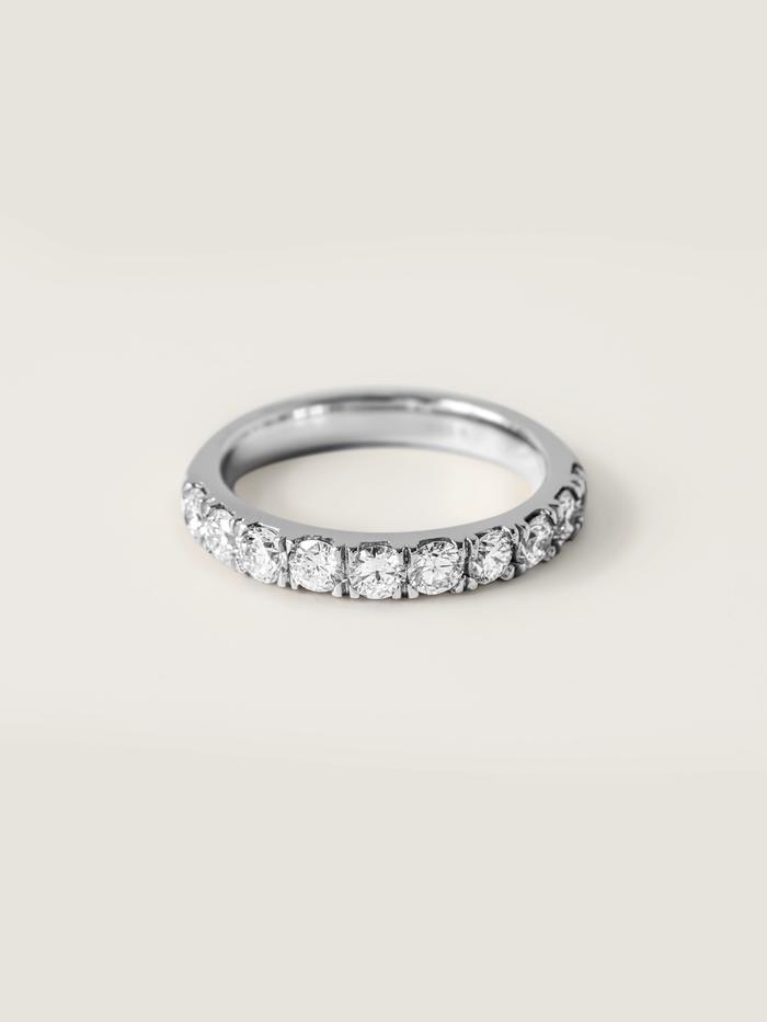 Marquise Cut Cluster Styled Lab Grown Wedding Band