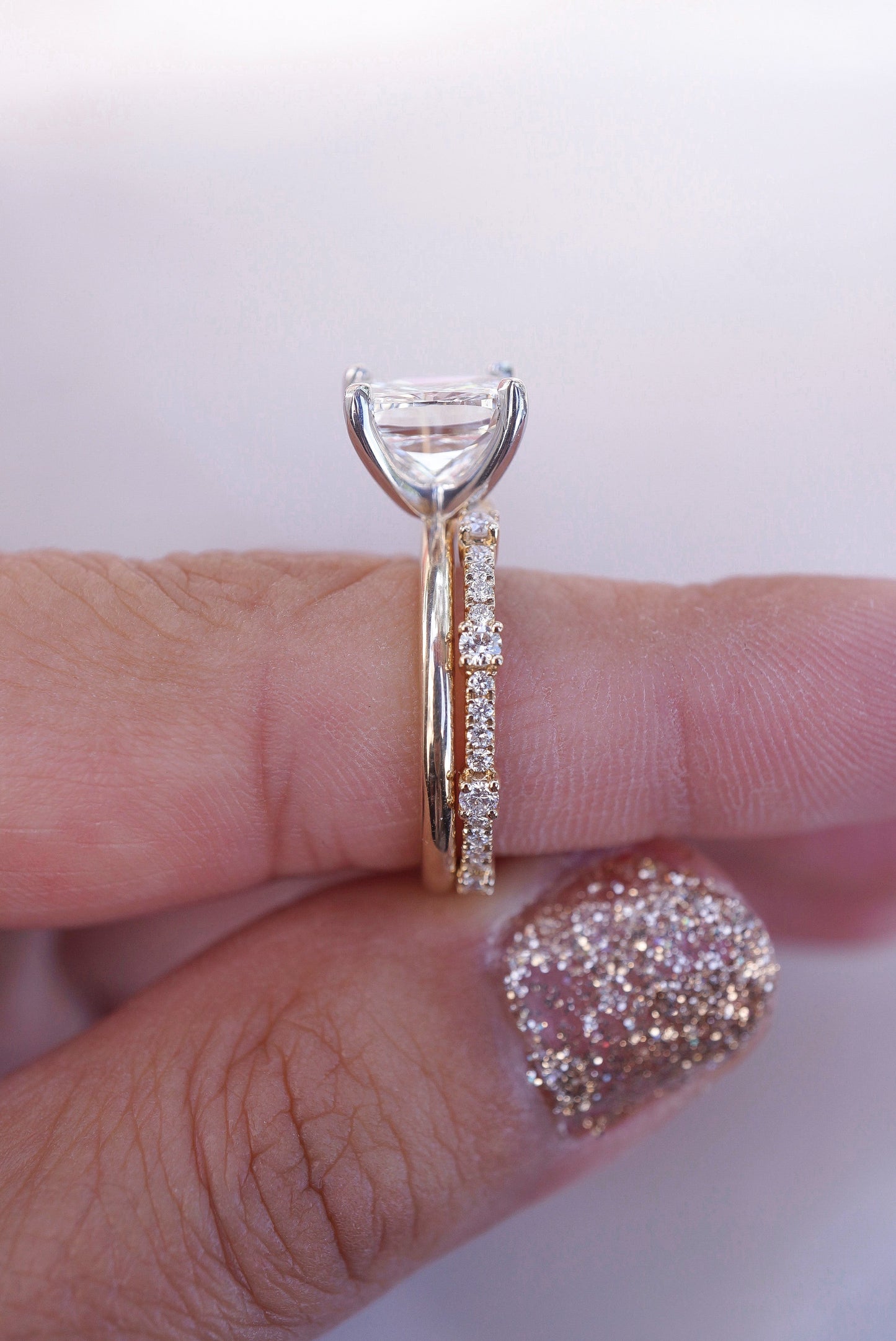 0.37 CT Round Full Eternity Lab Grown Diamond Wedding Band