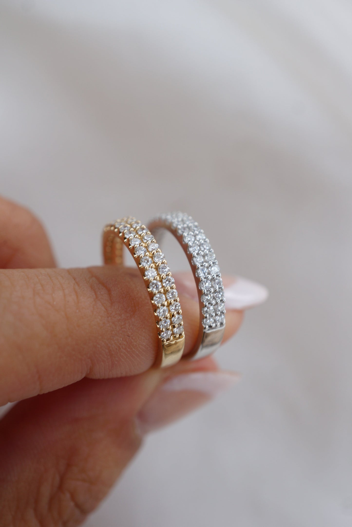 0.37 CT Round Full Eternity Lab Grown Diamond Wedding Band