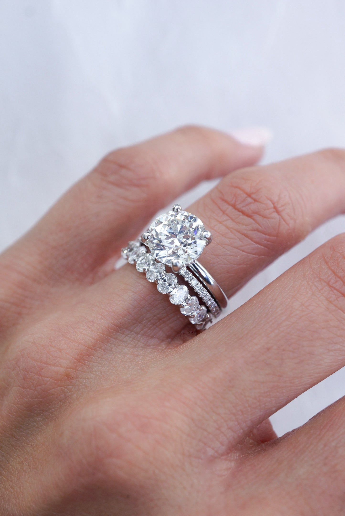 0.37 CT Round Full Eternity Lab Grown Diamond Wedding Band