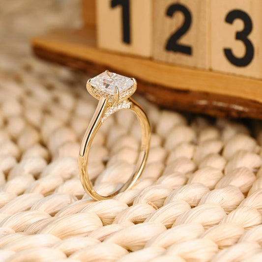 Marquise Cut Cluster Styled Lab Grown Diamond Engagement Ring