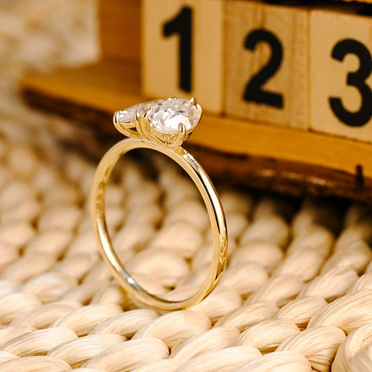 Marquise Cut Cluster Styled Lab Grown Diamond Engagement Ring