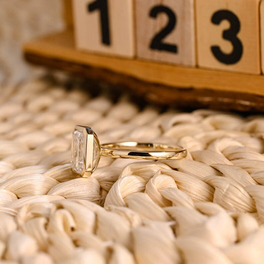 Marquise Cut Cluster Styled Lab Grown Diamond Engagement Ring