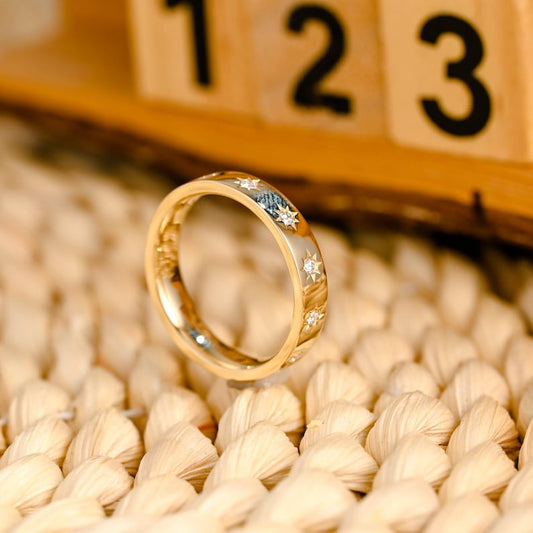 Marquise Cut Cluster Styled Lab Grown Wedding Band