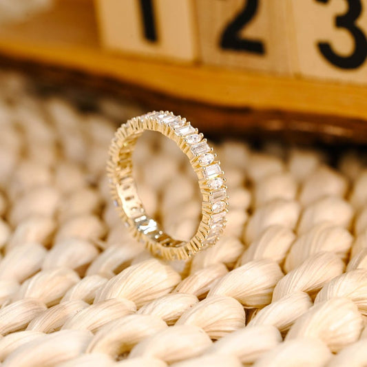 Marquise Cut Cluster Styled Lab Grown Wedding Band