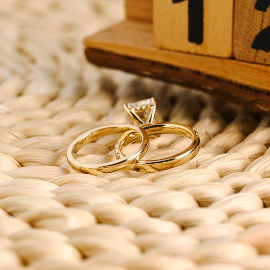 Marquise Cut Cluster Styled Lab Grown Diamond Bridal Ring Set