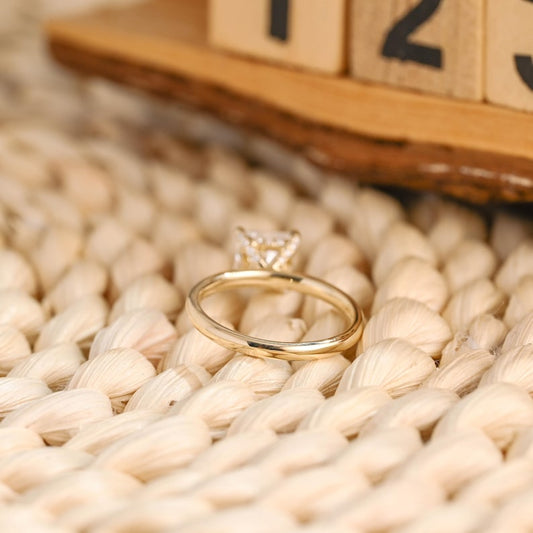 Marquise Cut Cluster Styled Lab Grown Diamond Engagement Ring