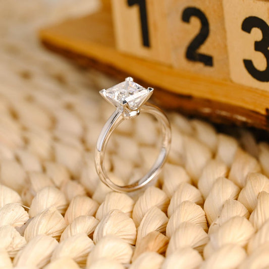 Marquise Cut Cluster Styled Lab Grown Diamond Engagement Ring