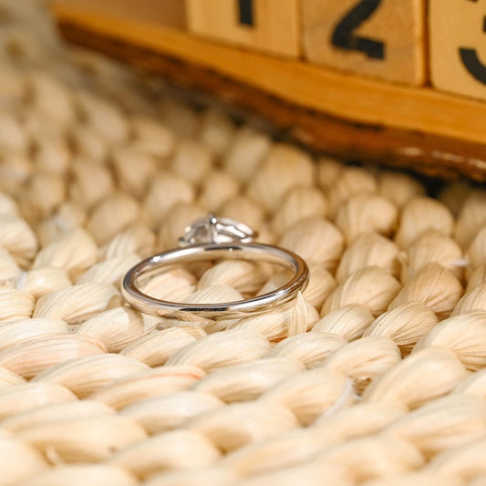 Marquise Cut Cluster Styled Lab Grown Diamond Engagement Ring