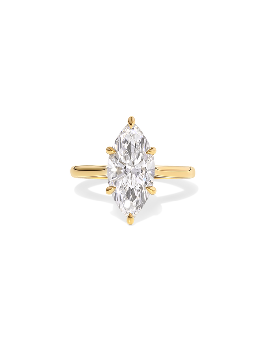 2 CT Round Three Stones Lab Grown Diamond Engagement Ring