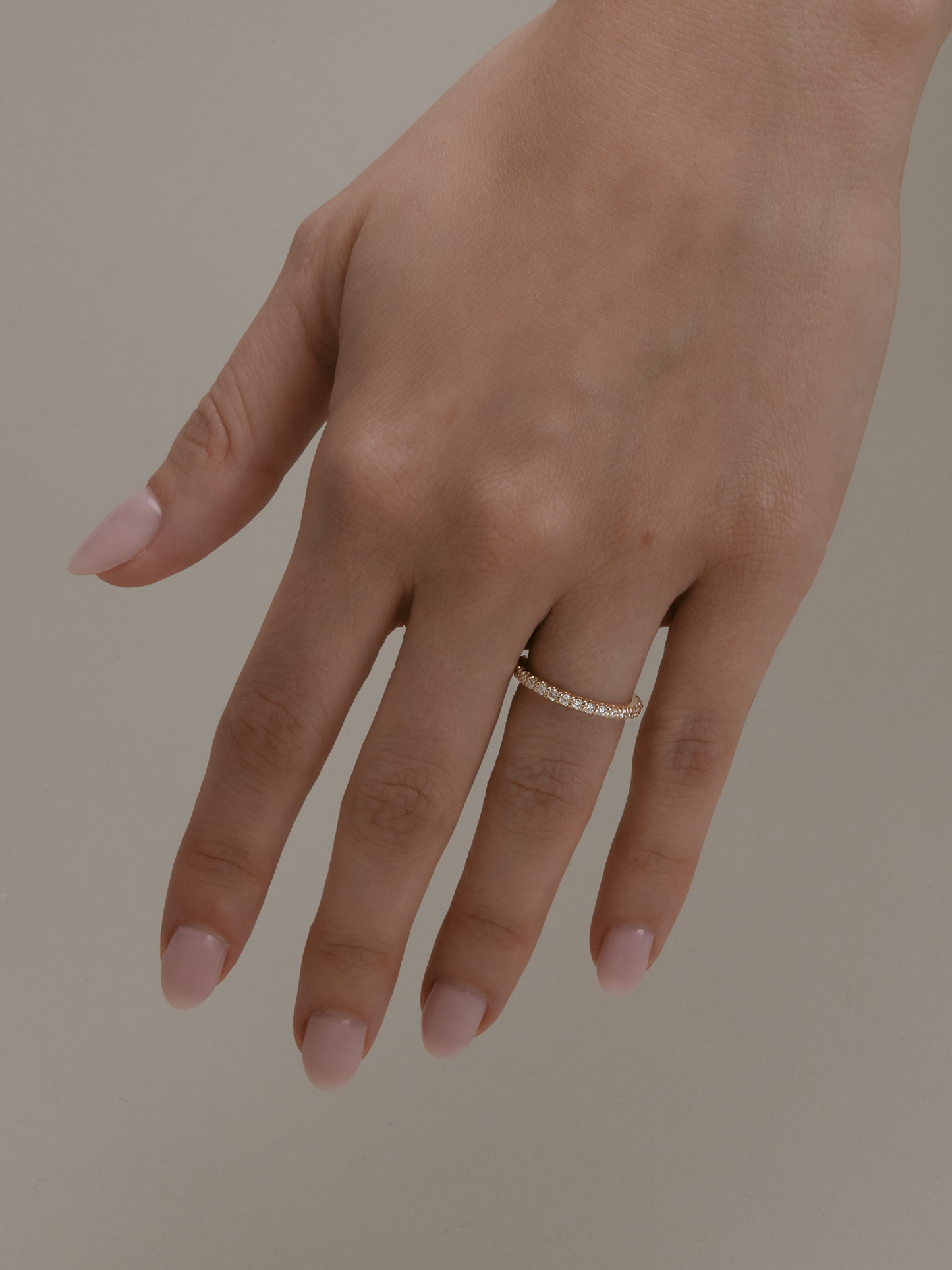 0.37 CT Round Full Eternity Lab Grown Diamond Wedding Band