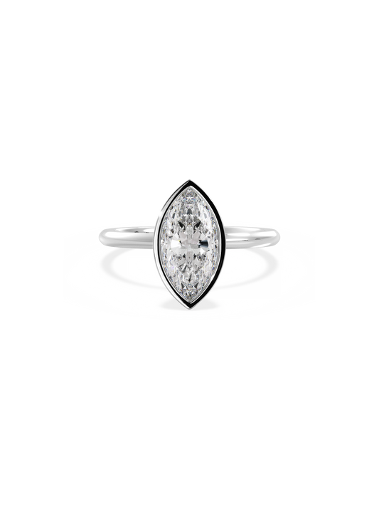 2 CT Round Three Stones Lab Grown Diamond Engagement Ring