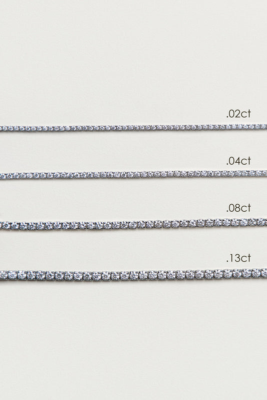2.55 TCW Round Stones Lab Grown Diamond Tennis Bracelet