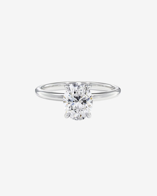 2 CT Round Three Stones Lab Grown Diamond Engagement Ring