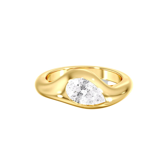 2 CT Round Three Stones Lab Grown Diamond Engagement Ring