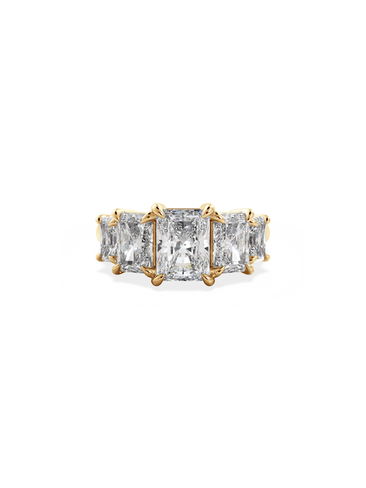 2 CT Round Three Stones Lab Grown Diamond Engagement Ring