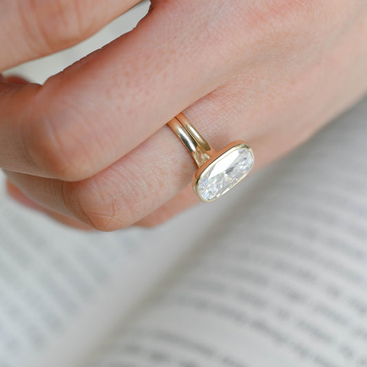 3.0 CT Round Pave Lab Grown Diamond Bridal Set