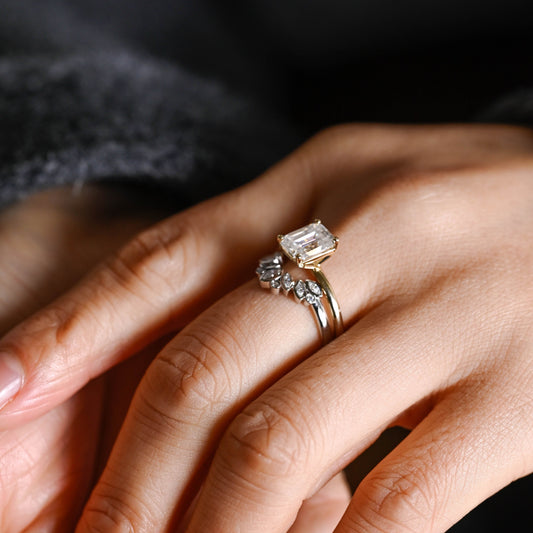 3.0 CT Round Pave Lab Grown Diamond Bridal Set