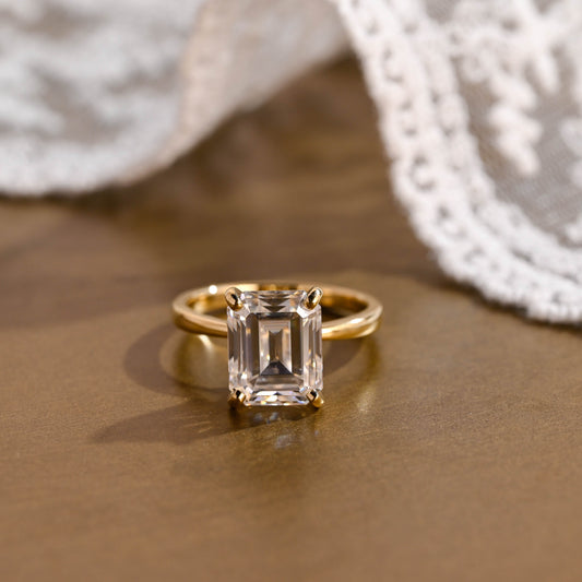 2 CT Round Three Stones Lab Grown Diamond Engagement Ring