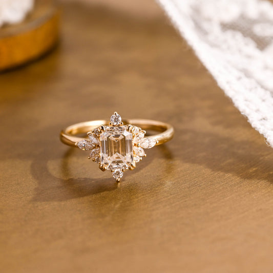2 CT Round Three Stones Lab Grown Diamond Engagement Ring