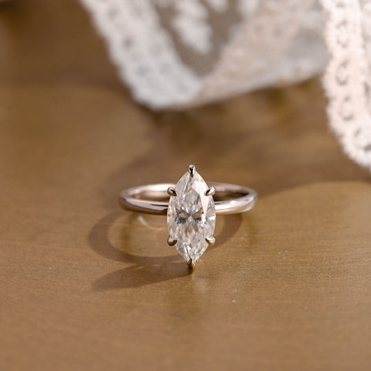 2 CT Round Three Stones Lab Grown Diamond Engagement Ring