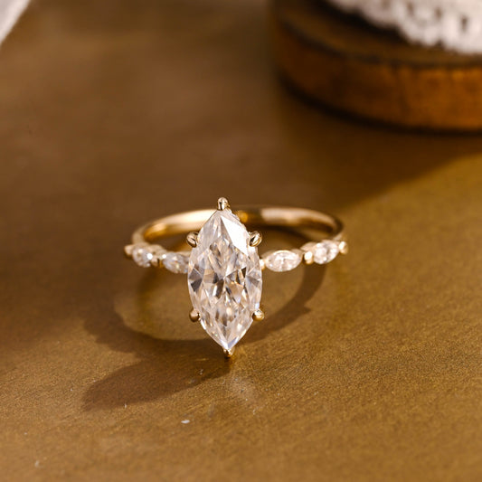 2 CT Round Three Stones Lab Grown Diamond Engagement Ring