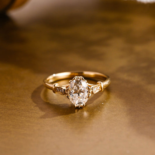 2 CT Round Three Stones Lab Grown Diamond Engagement Ring