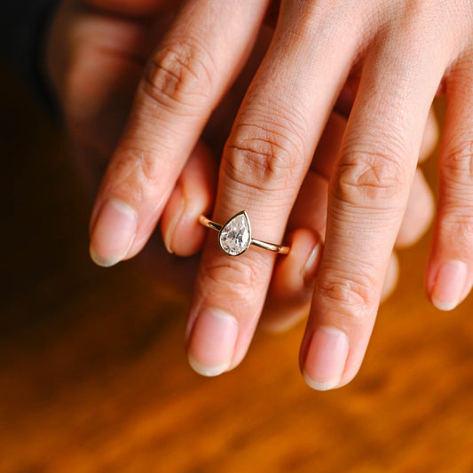 2 CT Round Three Stones Lab Grown Diamond Engagement Ring