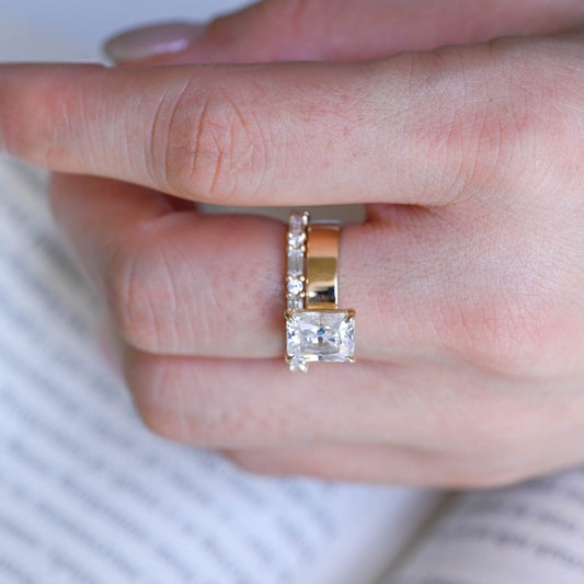 3.0 CT Round Pave Lab Grown Diamond Bridal Set