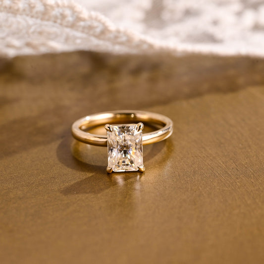 2 CT Round Three Stones Lab Grown Diamond Engagement Ring